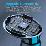 Black Bluetooth Earbuds with Charging Case