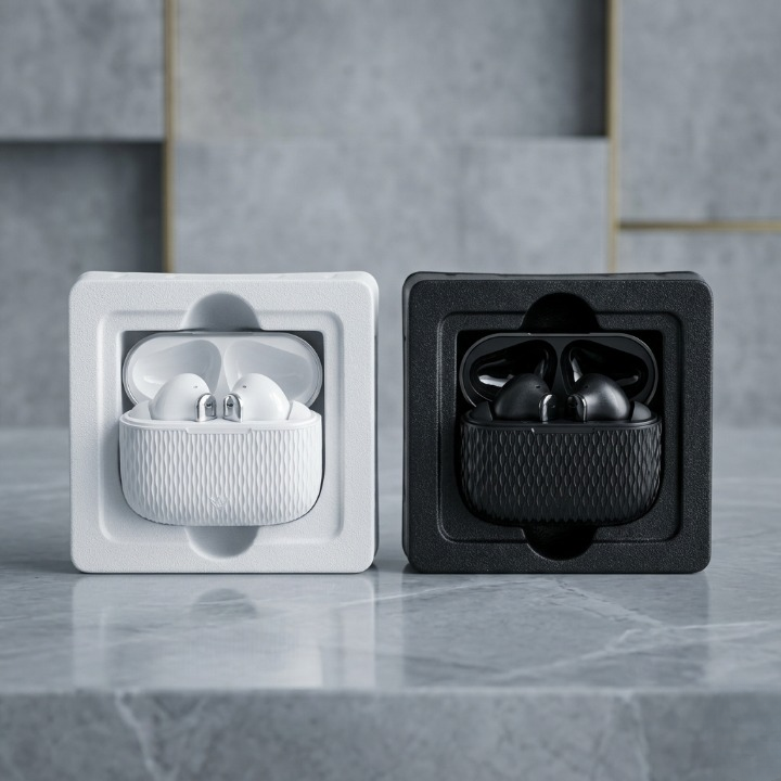Buds Pro 5 Wireless Bluetooth Earbuds ANC ENC Touch Control Earphones - Black