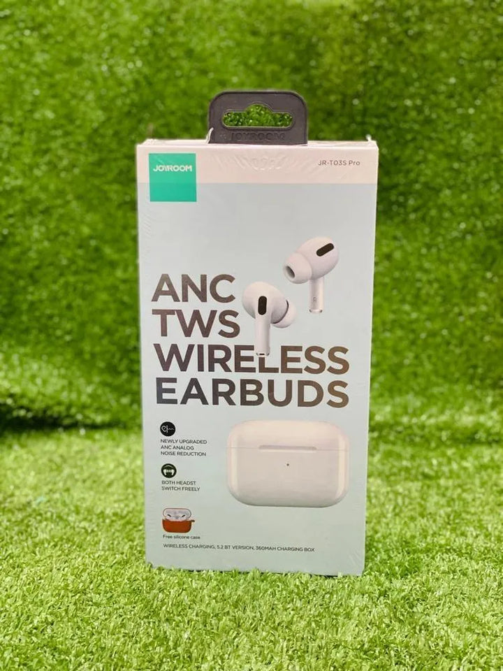 Premium Wireless ANC Earbuds White 5.3 Bluetooth JR-T03S Pro