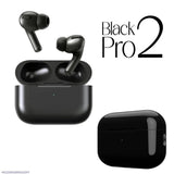 Black Pro 2 Wireless Earbuds with Charging Case