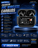A9 Pro Wireless Earbuds Black Bluetooth 5.3 Hi-Fi Stereo TWS Earbuds