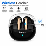TD-LTE Wireless Headset BT 5.4 200mAh Charging Case Smart Touch Environmental Noise Cancellation Earbuds for Music/Gaming