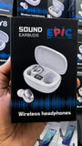 Multicolor Airpods Sound Wireless Earbuds Bluetooth 5.3 Earphones with LED Display Charging Case | Touch Control | HD Stereo Bass