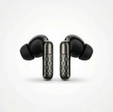TWS Wireless Earbuds Yellow Black Battery Charging