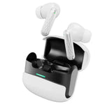 TWS Wireless Earbuds Yellow Black Battery Charging