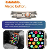 T10 Ultra 2 Smart Watch Orange Silicone Bluetooth 5 Fitness Tracker