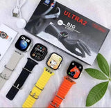 T10 Ultra 2 Smart Watch Orange Silicone Bluetooth 5 Fitness Tracker